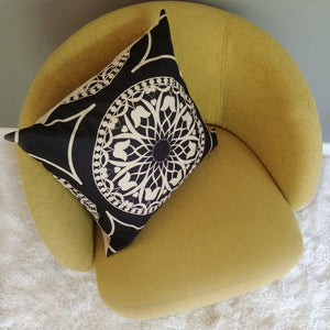 Floral Rosette Cushion Cover