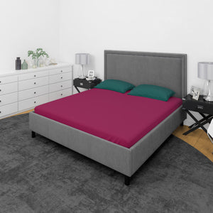 Fuchsia & Teal Reversible Complete Bedding Set