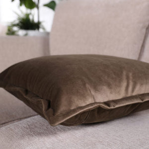 Oxford Velvet Cushion Cover - Pack of 4 - Chocolate