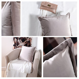 Oxford Velvet Cushion Cover - Pack of 4 - Charcoal