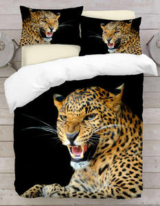 3D Wild Tiger Duvet Cover Set
