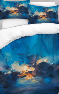 Blue Beauty Digitally Printed Duvet Cover
