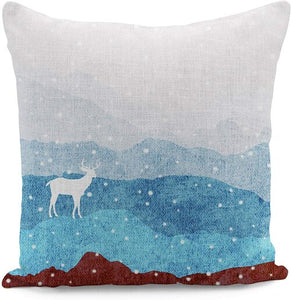 Blue Landscape Cushion Cover