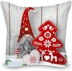 Xmas Gnome Christmas Cushion Cover Set