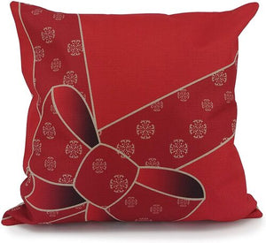 Large Red Bow Cushion Cover