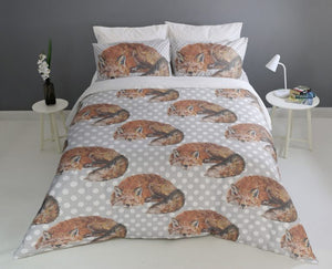 Sleeping Fox Duvet Cover Set