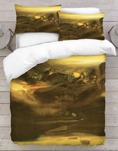 Golden Desert Digitally Printed Duvet Cover Set