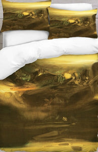 Golden Desert Digitally Printed Duvet Cover Set