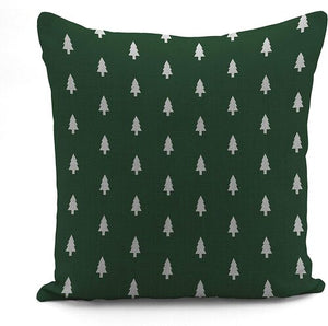 Green Christmas Tree Christmas Cushion Cover Set