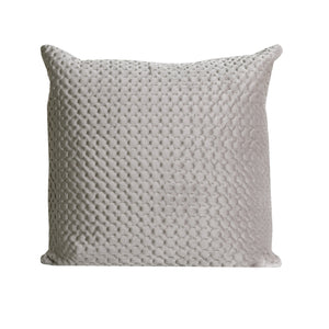 Quilted Velvet Cushion Cover - Pack of 4 - Grey