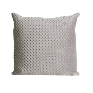 Quilted Velvet Cushion Cover - Pack of 2 - Grey