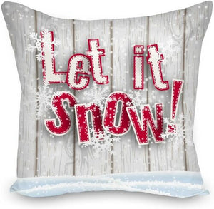 Let it Snow Christmas Cushion Cover Set
