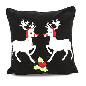 Christmas Love Deer Cushion Cover with Insert