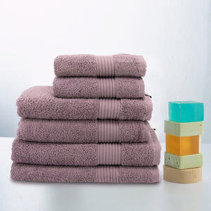 Oasis Mauve Set Of 2 Cotton Towels