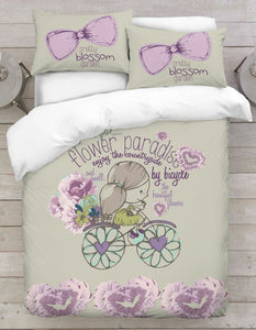 Picking A Flower 3D Duvet Cover