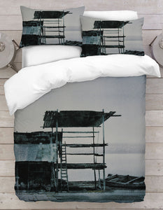 Printed Boat And Sea Duvet Cover