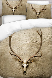 Printed Duvet Cover Reindeer Skull