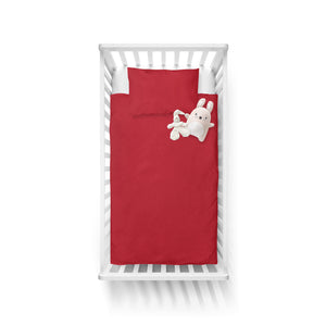 Jester Red Cot Bed Duvet Cover Set