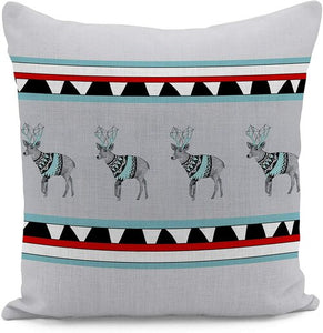 Red Nordic Cushion Cover