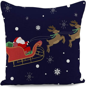 Santa Sky Christmas Cushion Cover Set