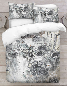 Snow Fall On The Trees Digitally Printed Duvet Cover