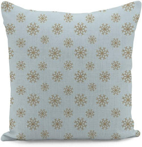 Brown Snowflake Cushion Cover