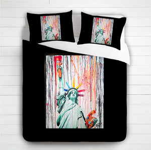 Statue of Liberty 3D Duvet Cover Set