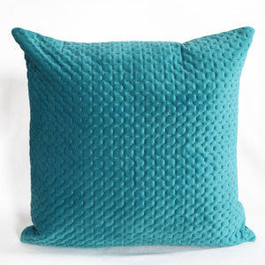 Quilted Velvet Cushion Cover - Pack of 4 - Teal