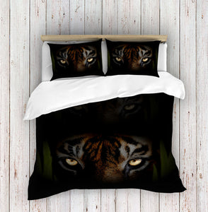 Digitally Printed Eye of the Tiger Duvet Cover Set