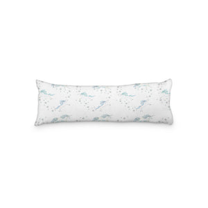 Unicorns and Stars Bolster Pillow Cover