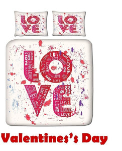 Valentine's Love 3D Duvet Cover Set