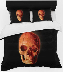 Waxy Skull Halloween Duvet Cover Set