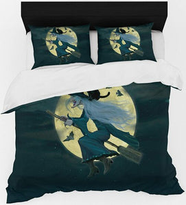 Witch Halloween Duvet Cover Set