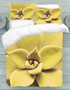 Yellow Flower 3D Duvet Cover Set
