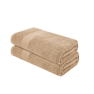 Oasis Beige Set Of 2 Cotton Towels