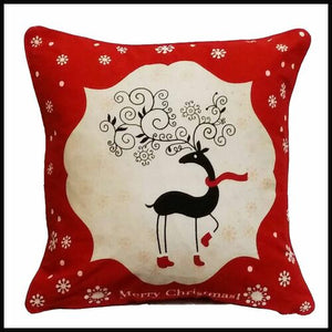 Christmas Deer Cushion Cover with Insert