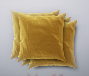 Oxford Velvet Cushion Cover - Pack of 4 - Mustard