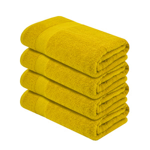 Oasis Yellow Set Of 4 Cotton Towels – Adam Home