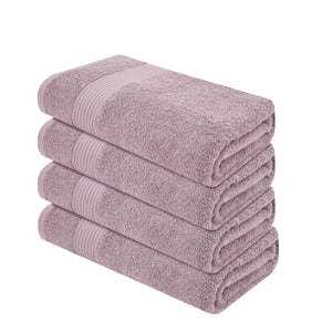 Oasis Mauve Set Of 4 Cotton Towels
