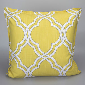Chara Yellow Printed 100% Cotton Cushion Covers (20″ x 20”)