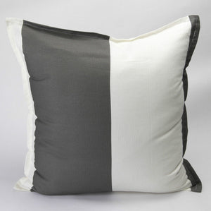 Printed 100% Cotton Gray Stripes Cushion Covers (20 x 20”)
