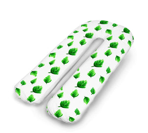 U Shaped Body Support Pillow (Leaves Green)