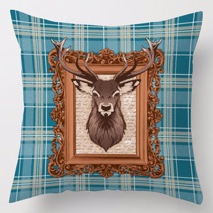 Stag Check Cushion Covers
