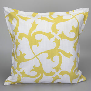Bohema Yellow Printed 100% Cotton Cushion Covers (20″ x 20″)
