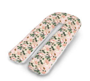 U Shaped Body Support Pillow (Rose And Butterfly)