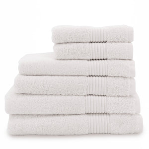 Oasis White Family Set Cotton Towels