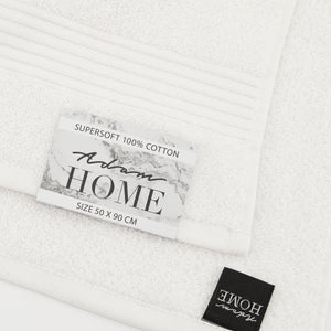 Oasis White Set Of 2 Cotton Towels
