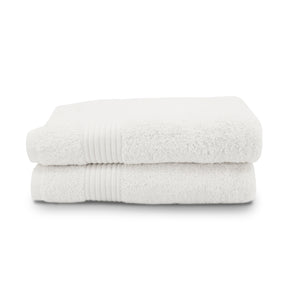 Oasis White Set Of 2 Cotton Towels